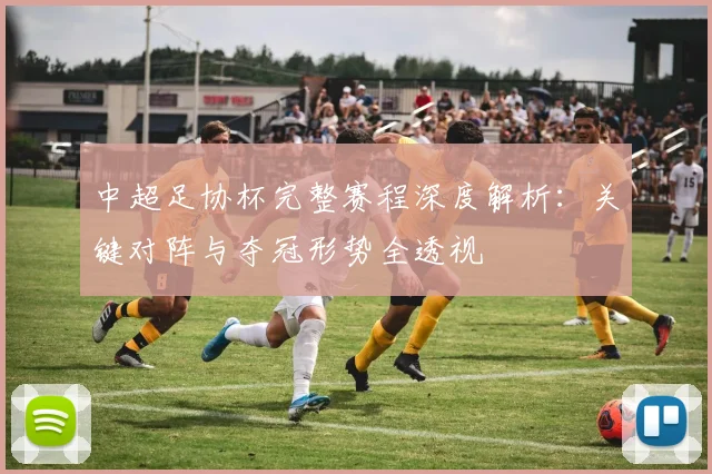 中超足协杯完整赛程深度解析：关键对阵与夺冠形势全透视